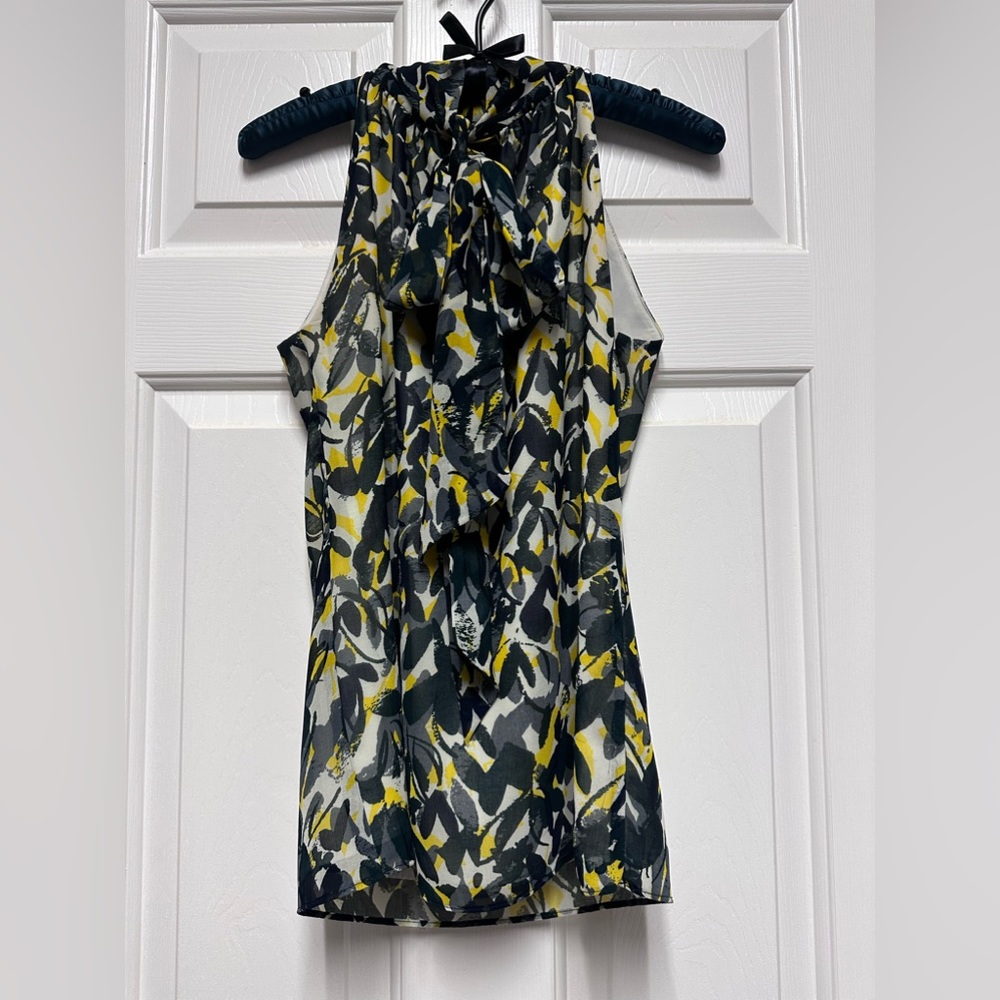 Banana Republic Tie Neck Lined Tank Size XS